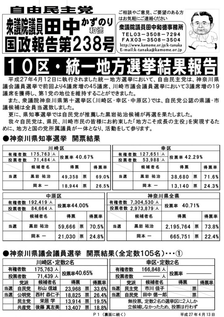 国政報告第238号